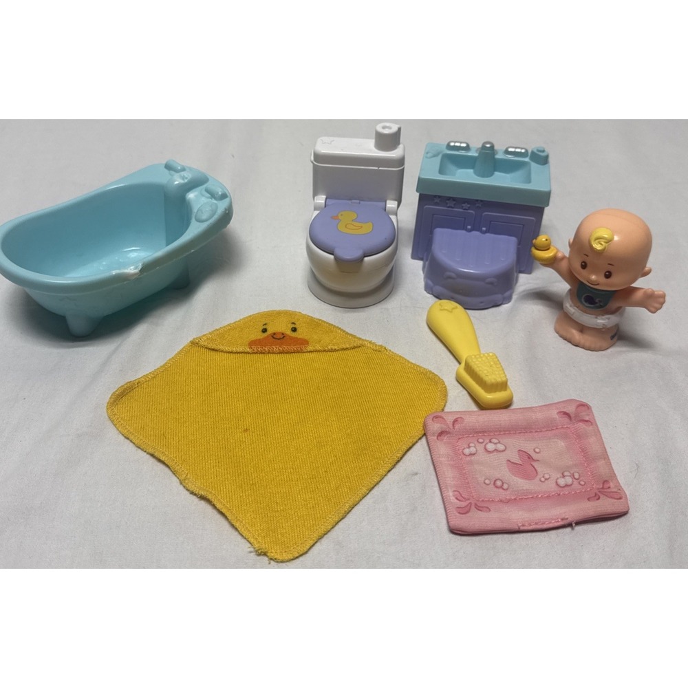 Fisher Price Little People Wash & Go Play Set Complete